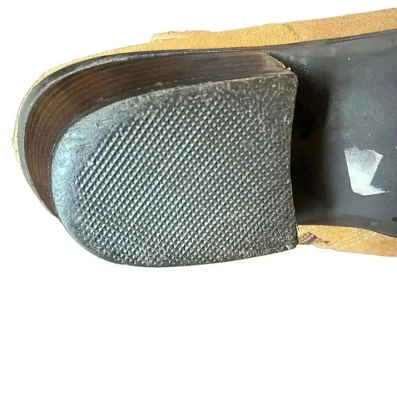 Apri Womens Tan Suede Galant Brown Ankle Bootie Size 8 - Picture 7 of 9